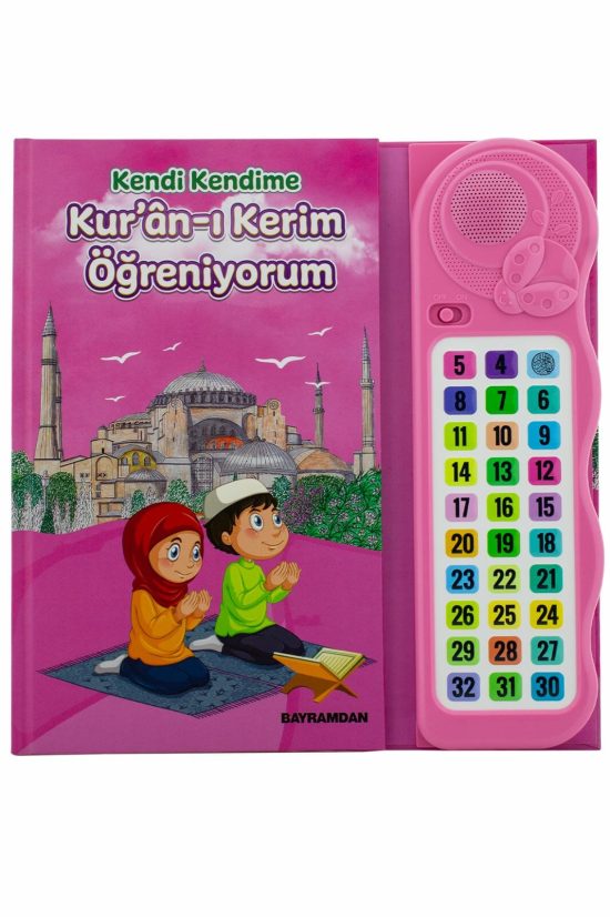 Kendi Kendime 10 Saat'de Kuran Öğreniyorum Sesli cihazlı kitap Pembe